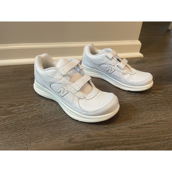 New Balance Shoes - New Balance 577 Walking DSL-2 Size 8.5 2A Absorb Hook-Loop Strap White WW577VW